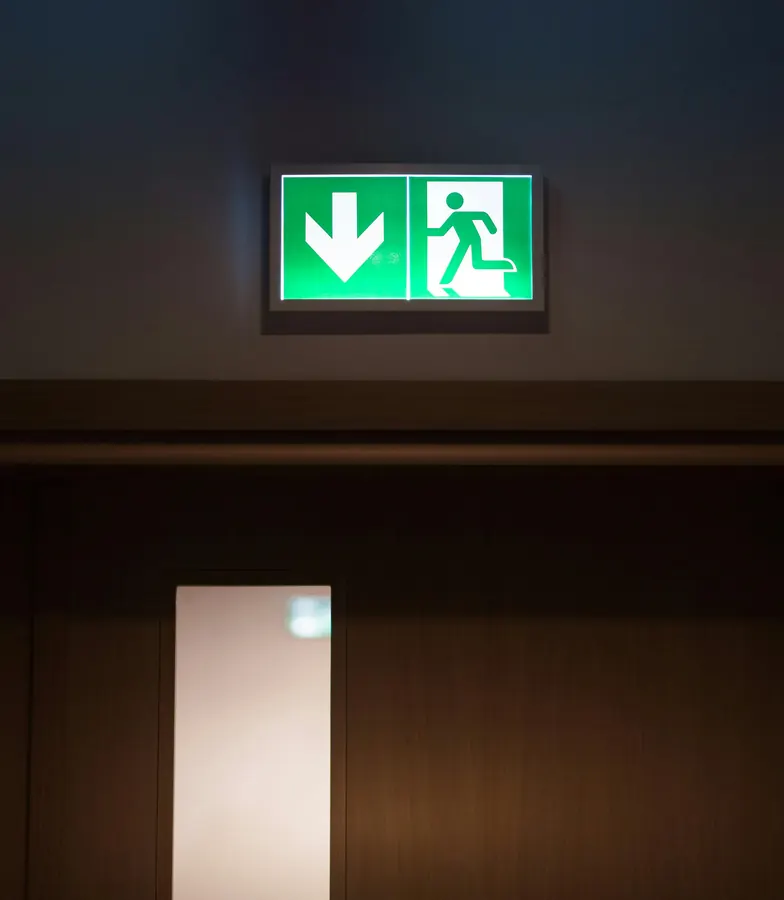 Emergency exit sign